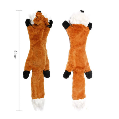 Adorable Animal No-Stuffing Dog Toy with Squeakers