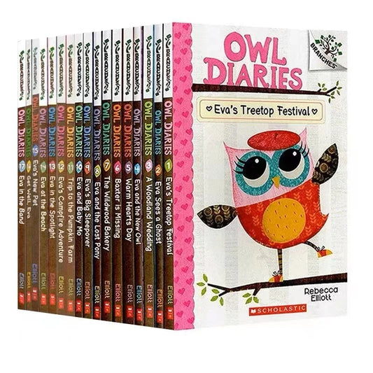 17 Book Set - Owl Diaries, Early Education and Writing Skills