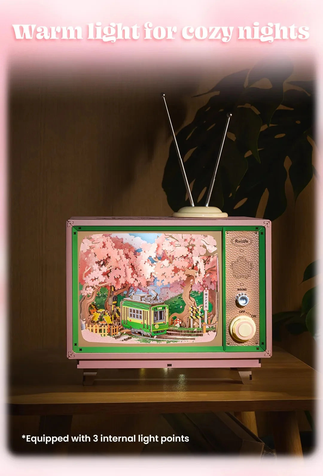 3D Wooden Puzzle – Sakura Dreamy Tour Music Box