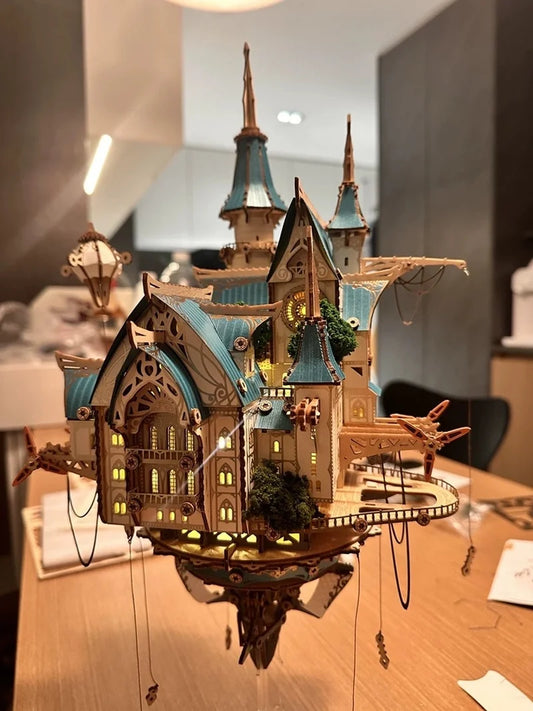 3D Wooden Puzzle DIY Kits - 699pc Fantasy Steam Castle