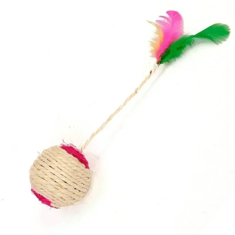 Interactive Sisal Scratching Ball Cat Toy - Min. 2