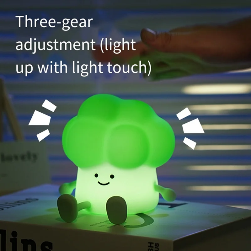 Cute LED Broccoli Night Light