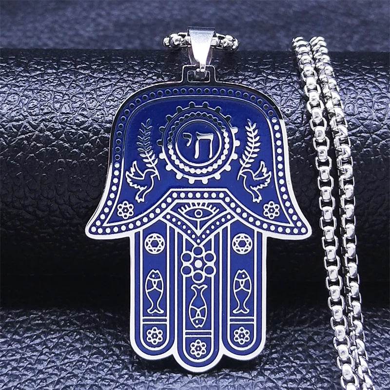 Hamsa Hand Fish Eyes Necklaces - Shop Jobie