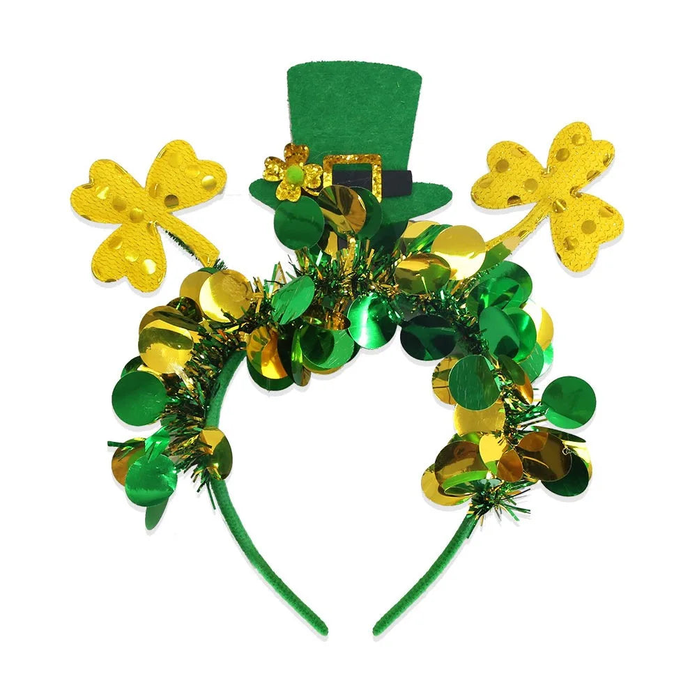 Fun & Fancy Irish Festival Shamrock Party Headbands