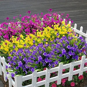 Silk Flowers - 10 Bundles Artificial Garden Decor!