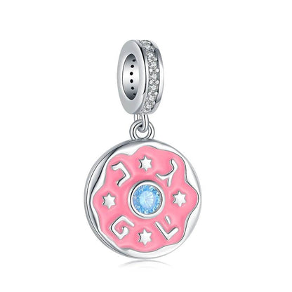 925S Jewish Scroll Bead With Cubic Zirconia Charm - Shop Jobie