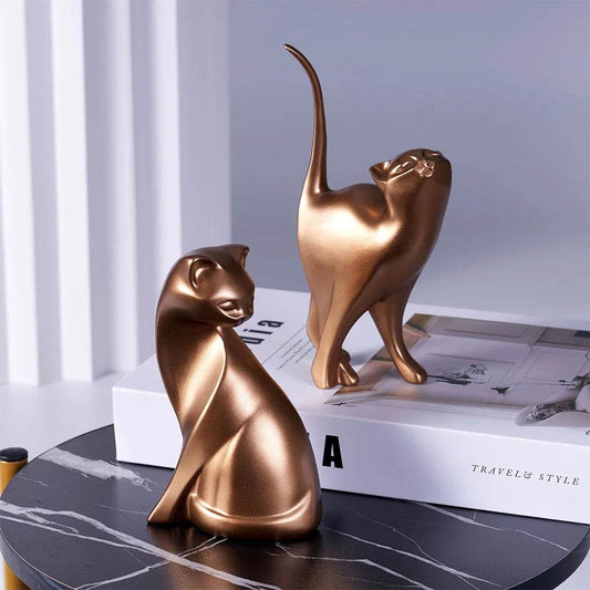Golden Couples Cat Figurine - Shop Jobie