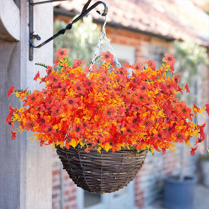 Silk Flower Bouquet - Fall Color Artificial Flowers