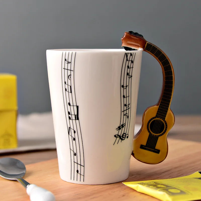 8.45 fl oz Ceramic Musical w/Instrument Handle