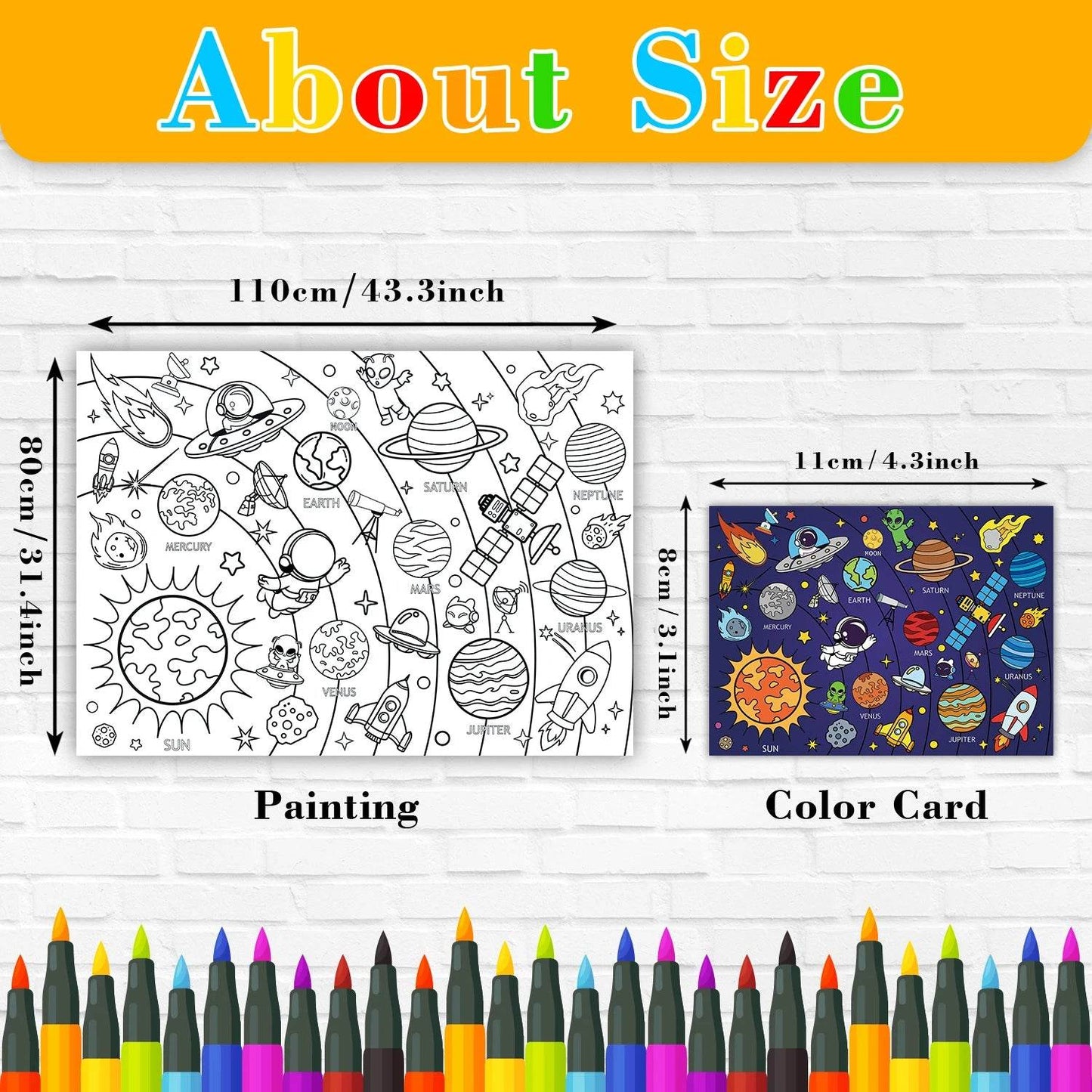 DIY - Space Sticky Coloring Paper - Shop Jobie