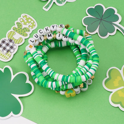 Lucky Shamrock Clover Party Favor Fashion Bracelets