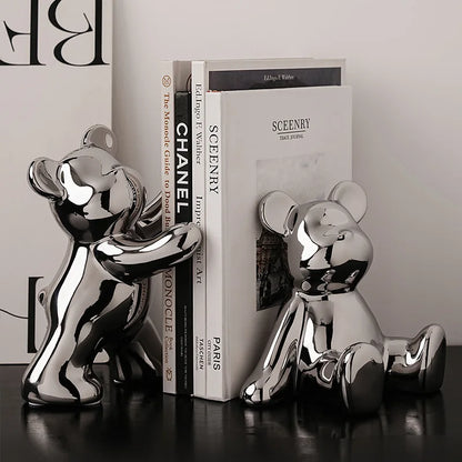 Bookends - 3D Geometric Bears