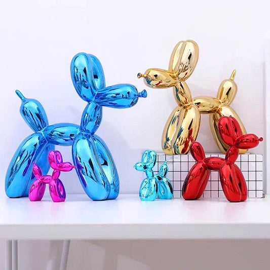 Metallic Resin Balloon Dog Figurine - Shop Jobie