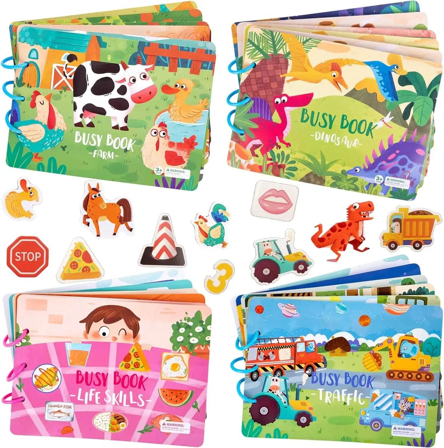 Montessori - Busy Book Stickers, Puzzles, & Games - Shop Jobie