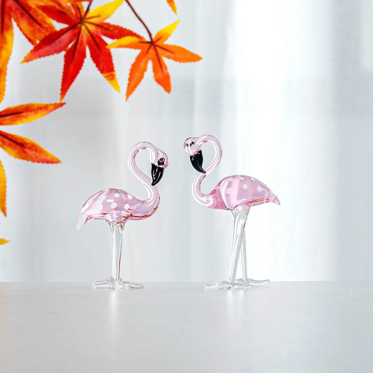 Handmade Art Glass Flamingo Figurines - Shop Jobie