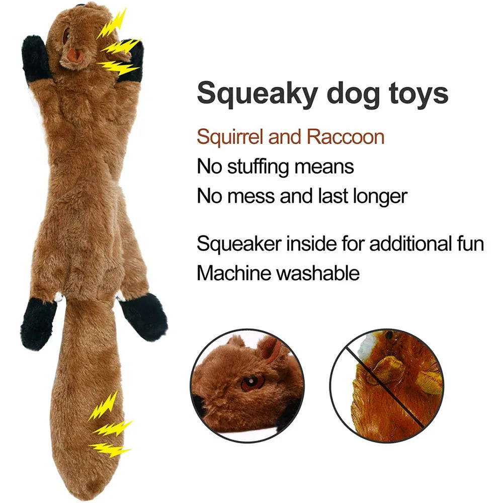 Adorable Animal No-Stuffing Dog Toy with Squeakers