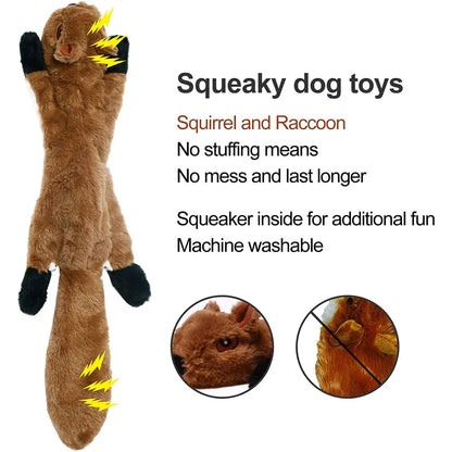 Adorable Animal No-Stuffing Dog Toy with Squeakers