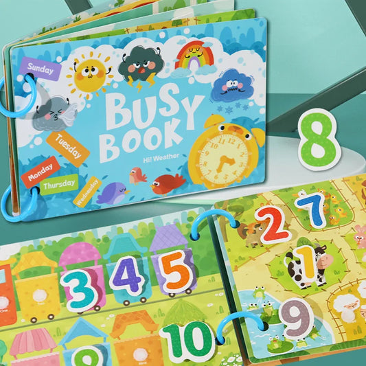 Montessori - Baby Busy Book Colors & Shapes