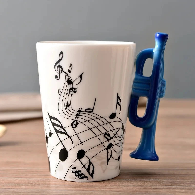 8.45 fl oz Ceramic Musical w/Instrument Handle