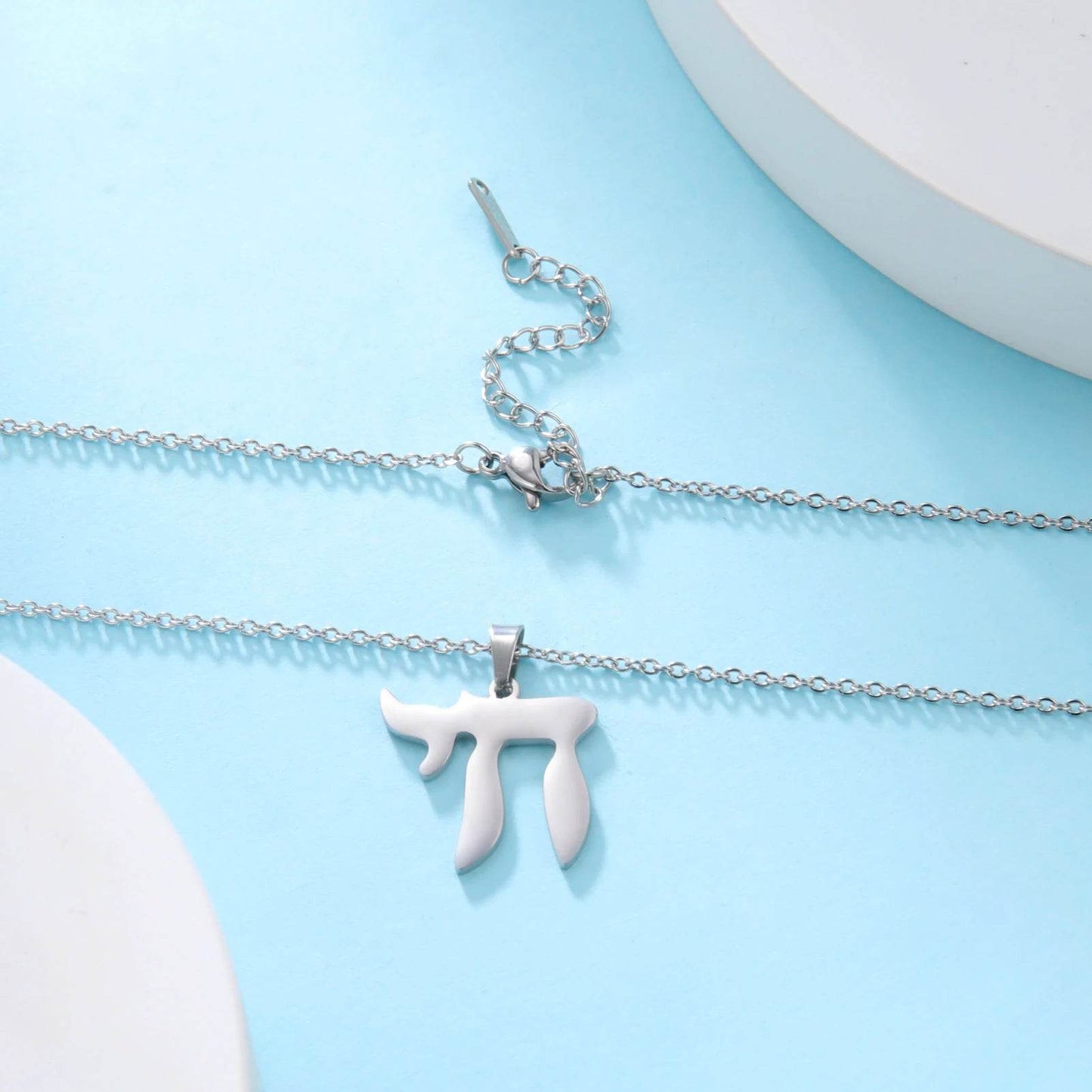 Hebrew Letter Hai Chai Pendant Necklace - Shop Jobie