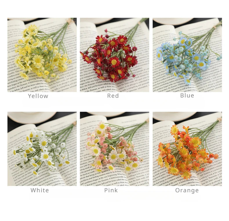 Silk Flower Bouquet - Bouquet of Chamomile Small Daisies