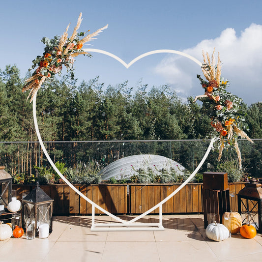 Heart Shape Wedding Arch Backdrop Frame