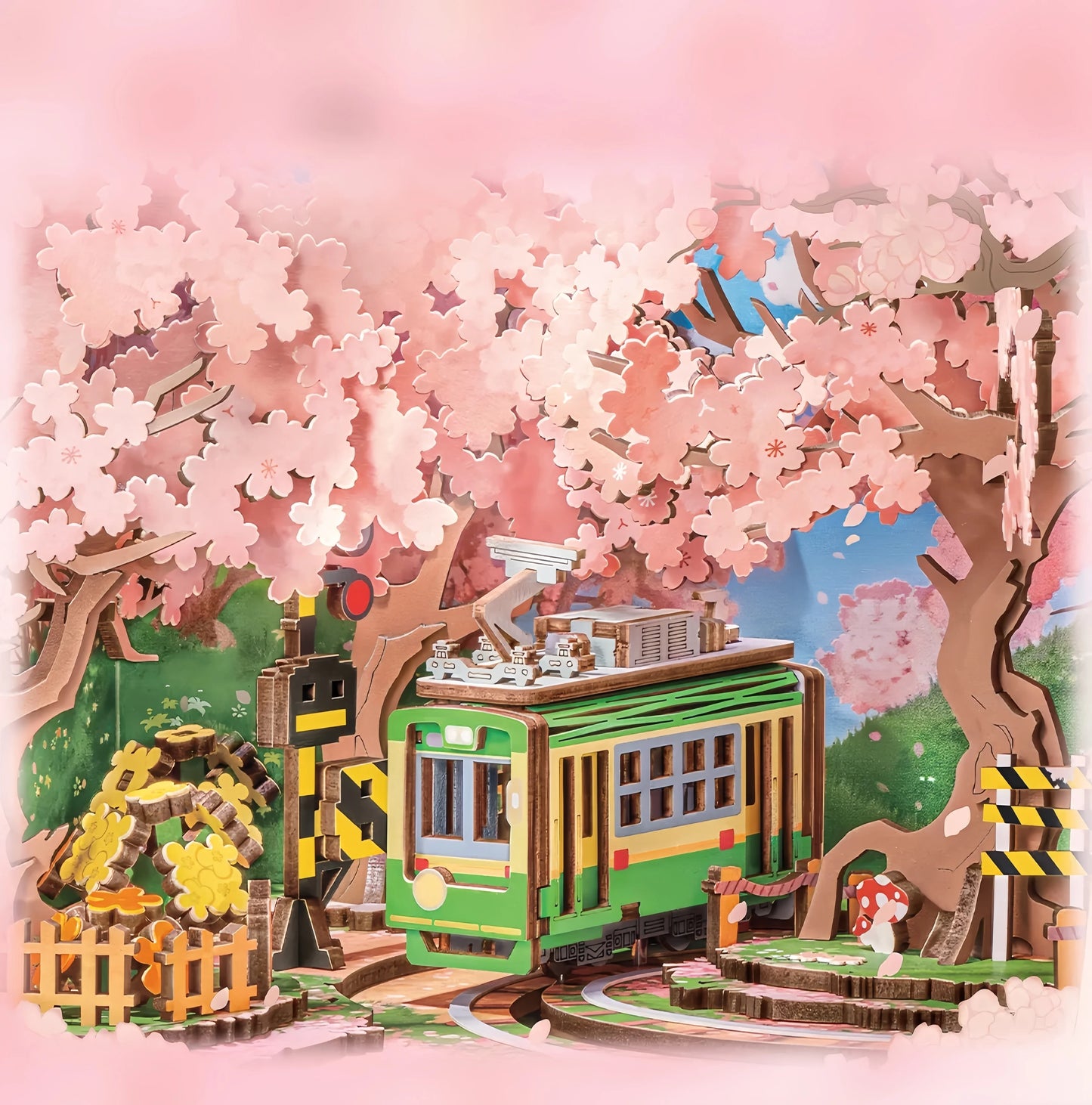 3D Wooden Puzzle – Sakura Dreamy Tour Music Box