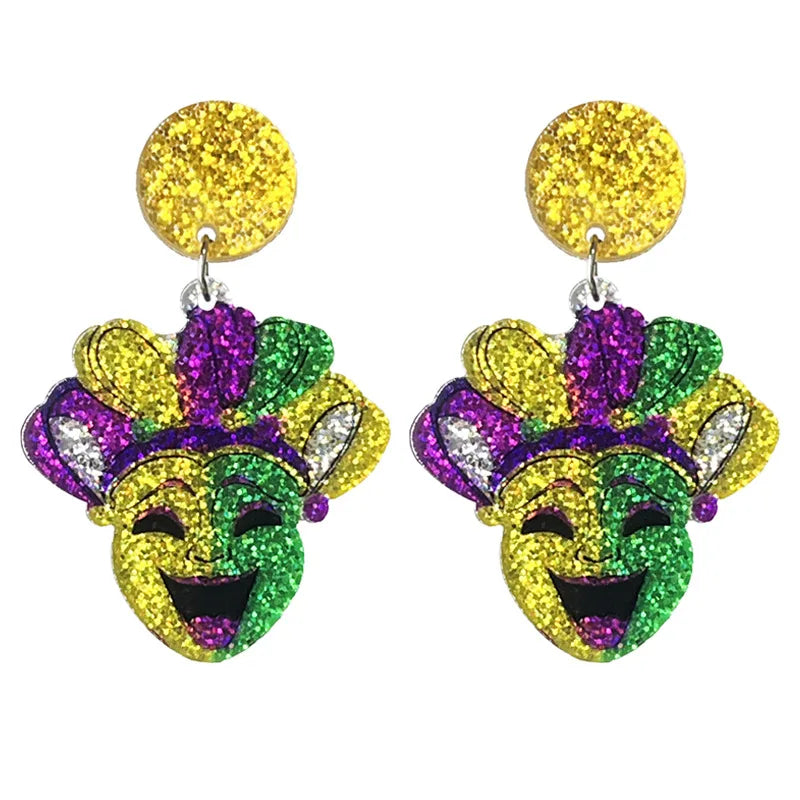 Mardi Gras Carnival -  Earrings