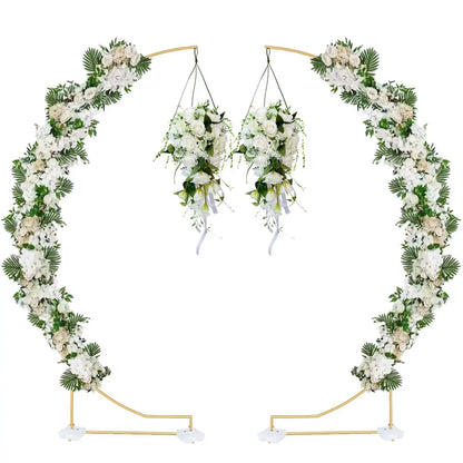 6.9ft Curved Moon Arch Stand & Party Backdrop