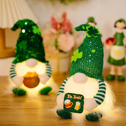 St Patricks Day - LED Glowing  Gnome