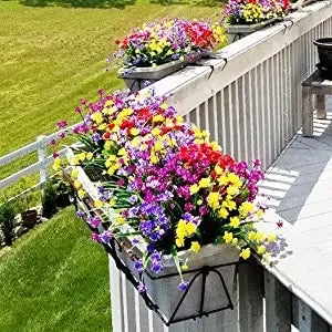 Silk Flowers - 10 Bundles Artificial Garden Decor!