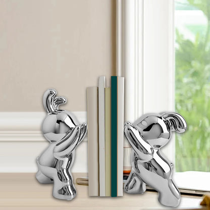 Bookends - Cute Rabbit Figurines