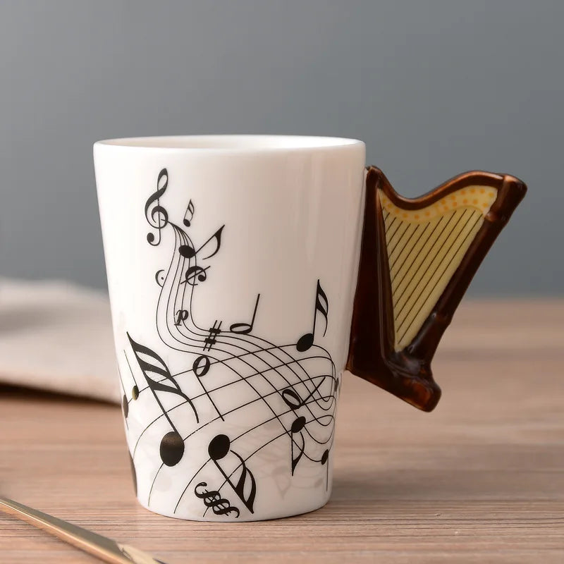 8.45 fl oz Ceramic Musical w/Instrument Handle