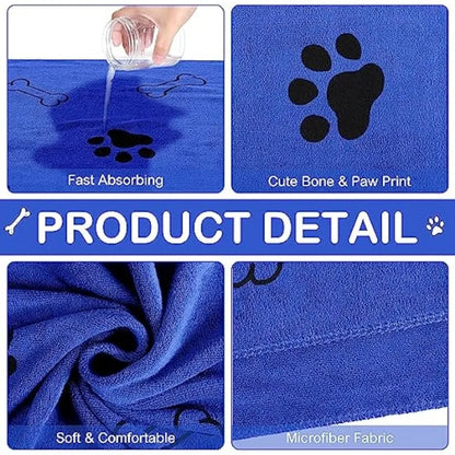 Quick-Drying Microfiber Pet Towel