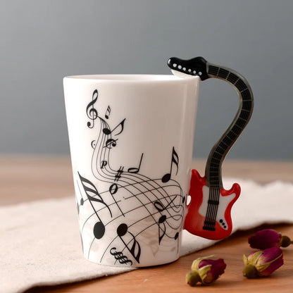8.45 fl oz Ceramic Musical w/Instrument Handle