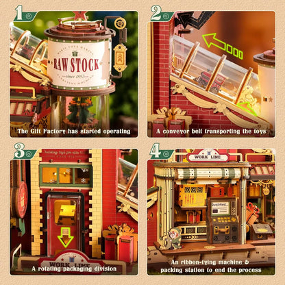 3D Wooden Puzzle DIY Kits - 449pc Rokr Music Box Dream Gift Factory