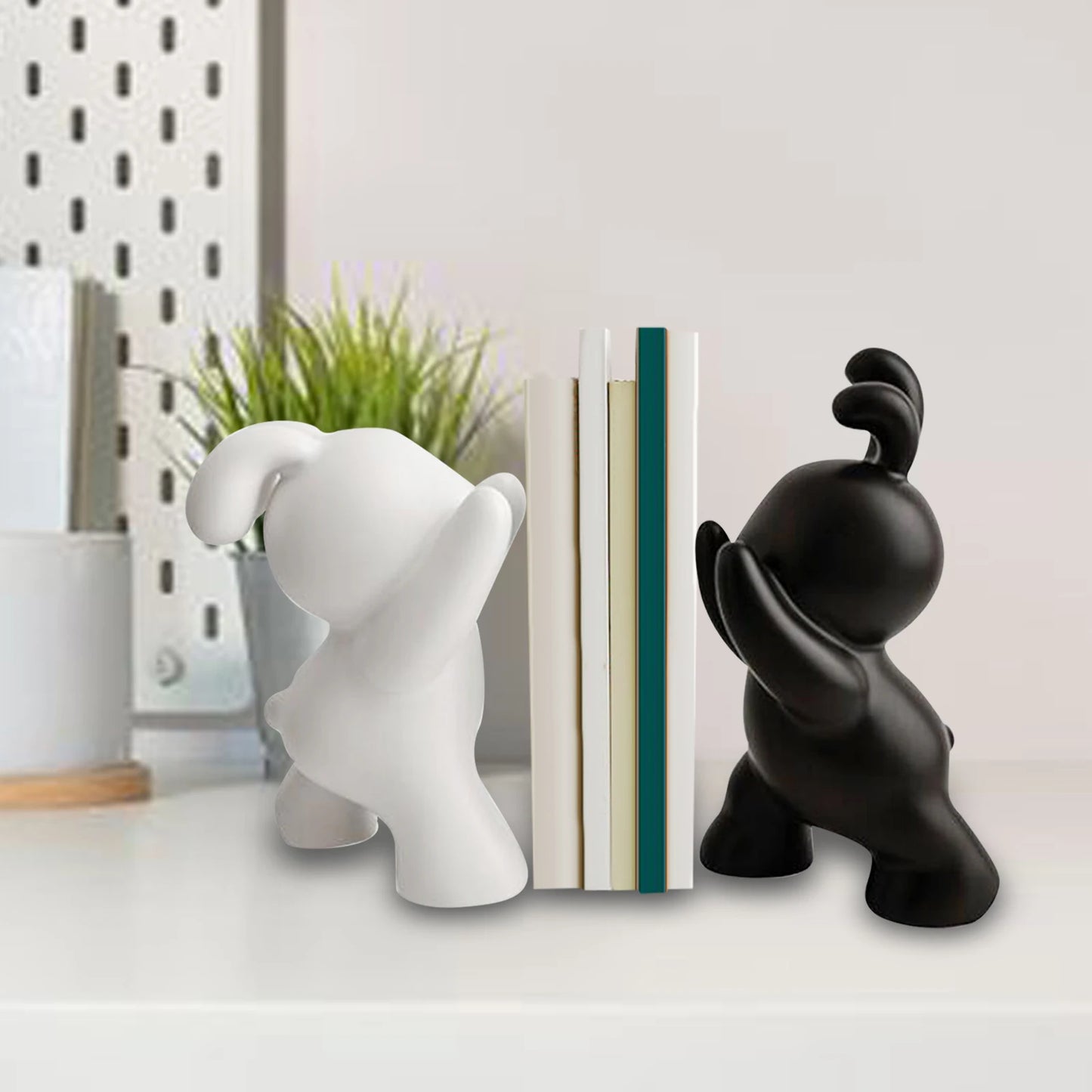 Bookends - Cute Rabbit Figurines