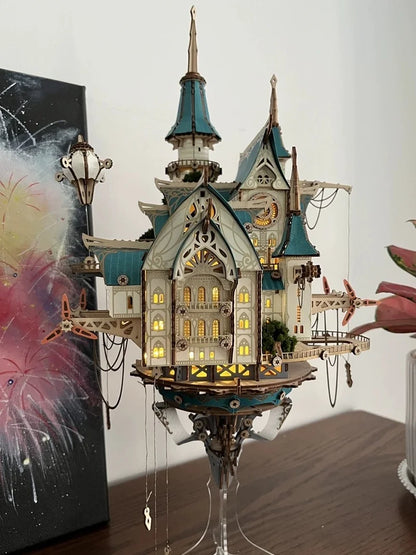 3D Wooden Puzzle DIY Kits - 699pc Fantasy Steam Castle