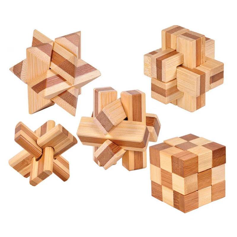 3D Wooden Puzzle IQ Brain Teaser - Shop Jobie