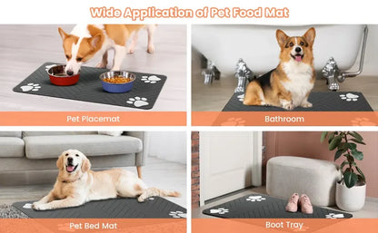 Waterproof & Absorbent Pet Feeding Mat