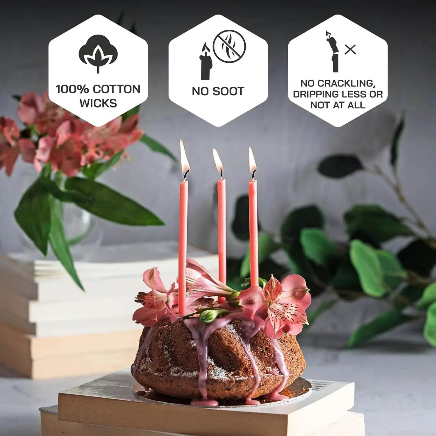 50/100Pcs Natural Beeswax Hanukkah Candles - Shop Jobie