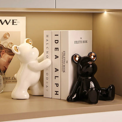 Bookends - 3D Geometric Bears