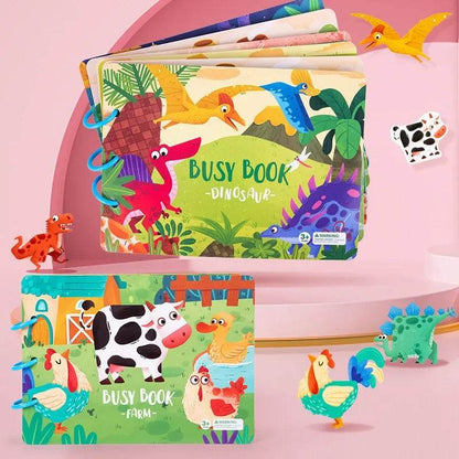 Montessori - Busy Book Stickers, Puzzles, & Games - Shop Jobie