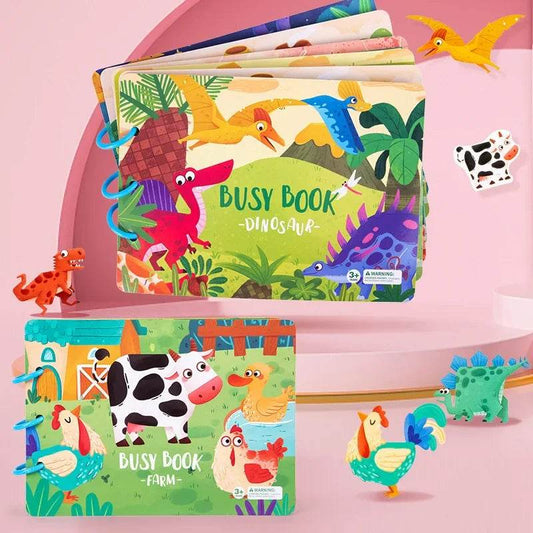 Montessori - Busy Book Stickers, Puzzles, & Games - Shop Jobie
