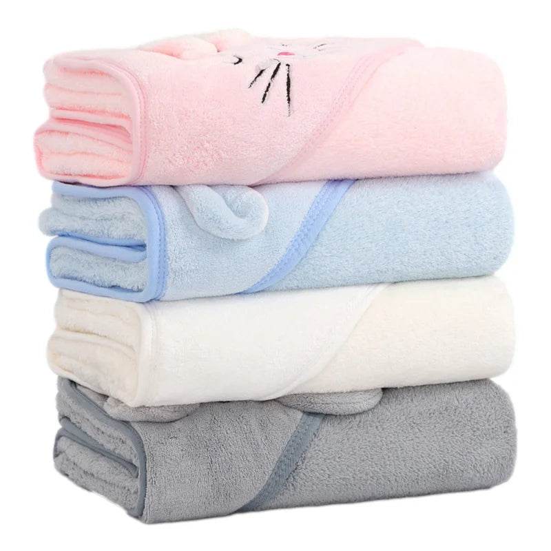 Cartoon Animal Baby Bath Towels - Shop Jobie