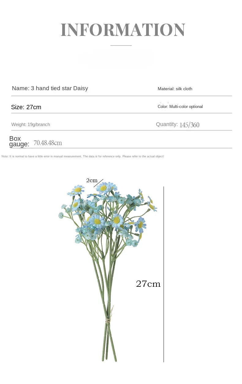 Silk Flower Bouquet - Bouquet of Chamomile Small Daisies