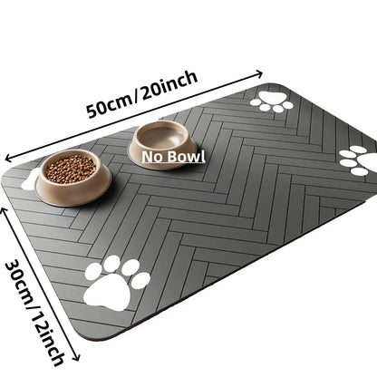 Waterproof & Absorbent Pet Feeding Mat