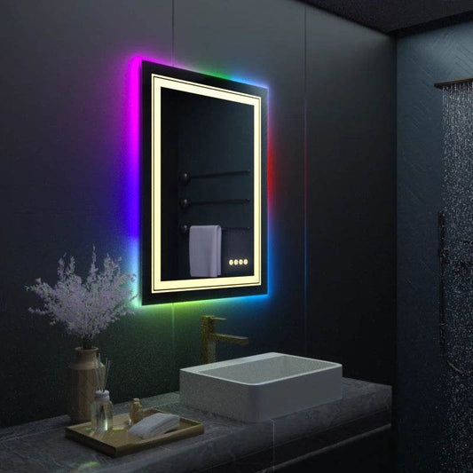 Rectangle RGB LED Bath Mirror - Shop Jobie