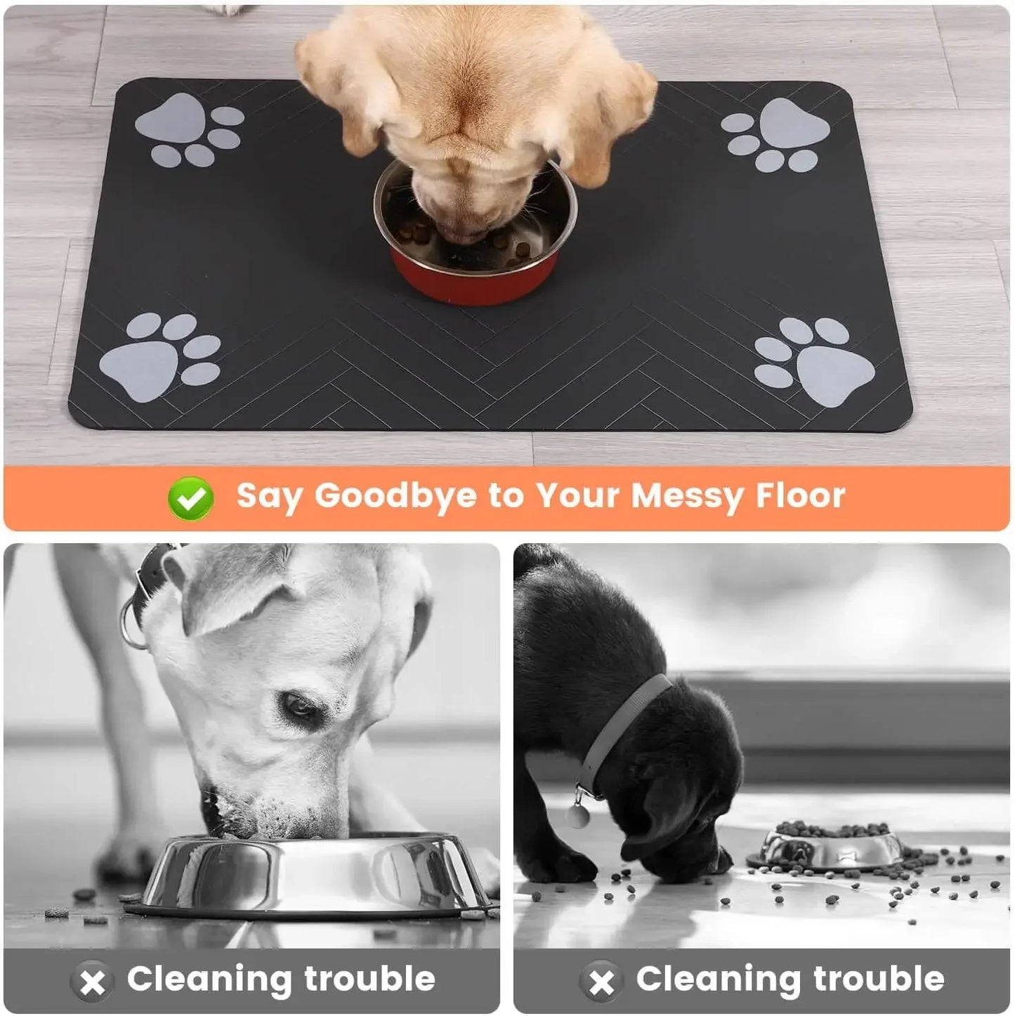 Waterproof & Absorbent Pet Feeding Mat