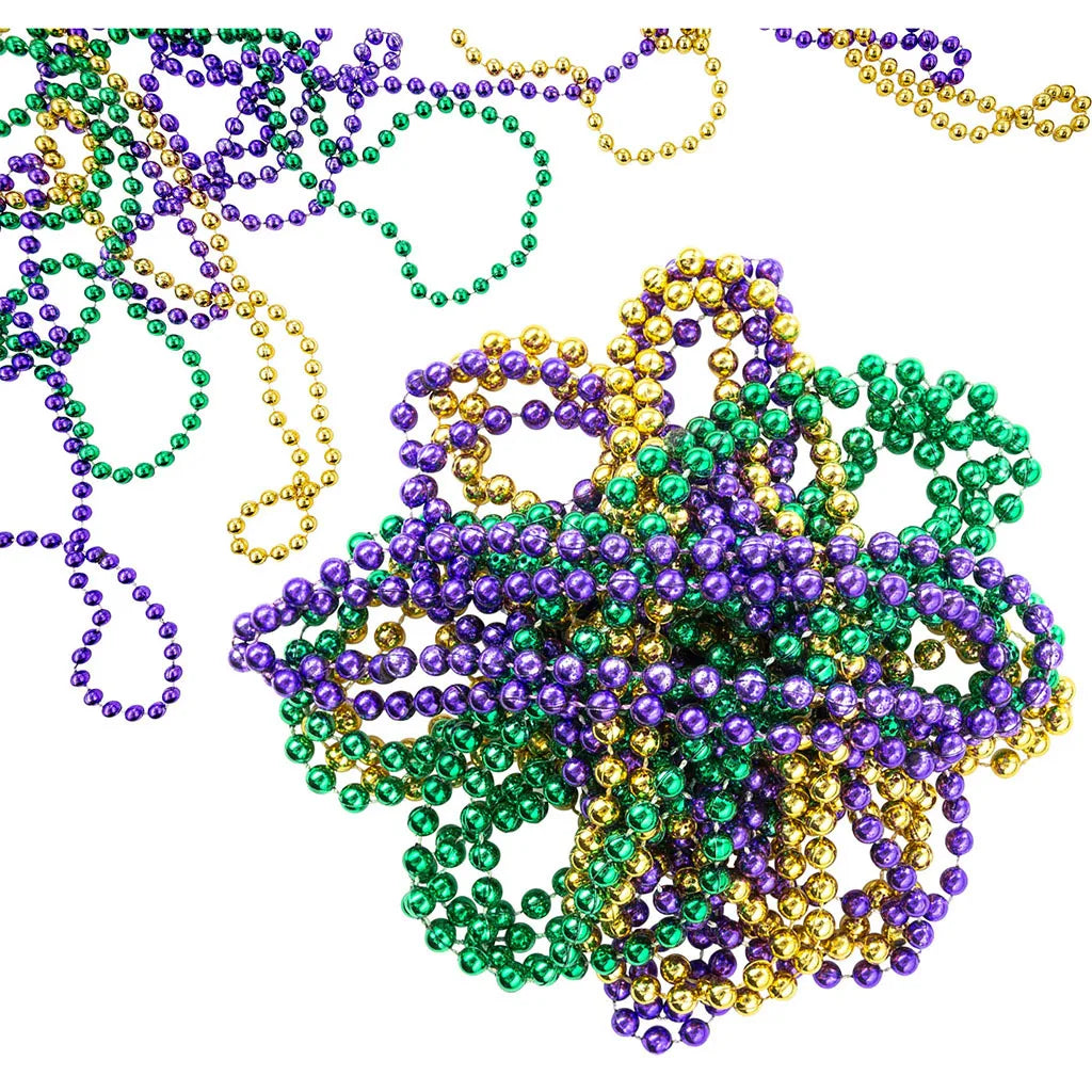 Mardi Gras & St. Patrick's Day Beaded Necklaces